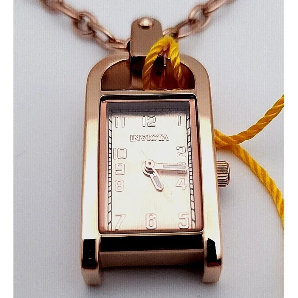 Invicta Mini Angel 49936‎ Pendant Watch Necklace Rose Gold Women's New
